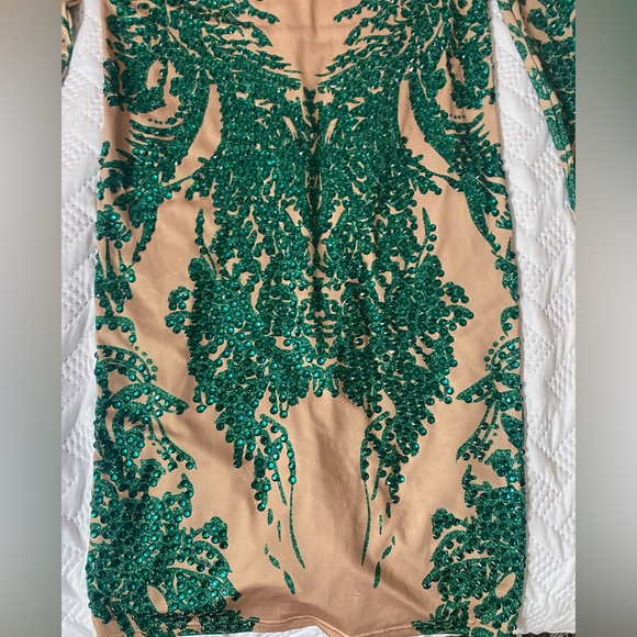 COPY - Bedazzled statement green poison ivy costume Bodycon - Picture 5 of 10